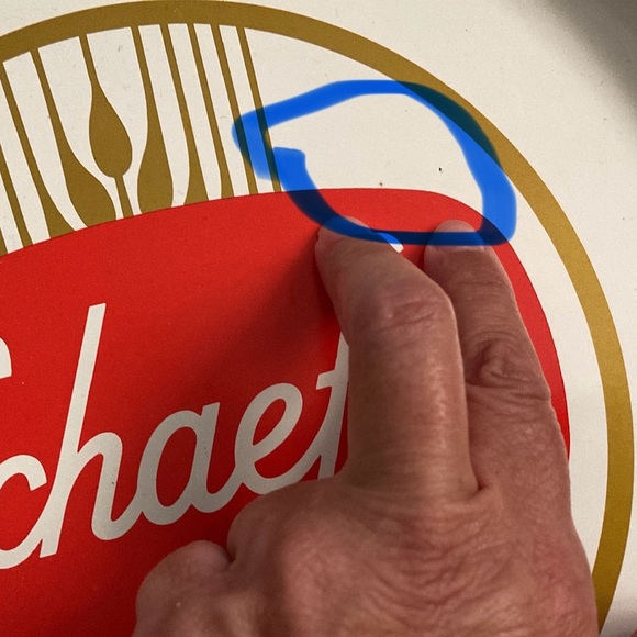 SCHAEFER BEER METAL SERVING TRAY WHITE COLOR VINTAGE - Picture 8 of 12